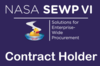 Logos reading: NASA SEWP VI Contract Holder - Solutions for Enterprise-Wide Procuremnt
